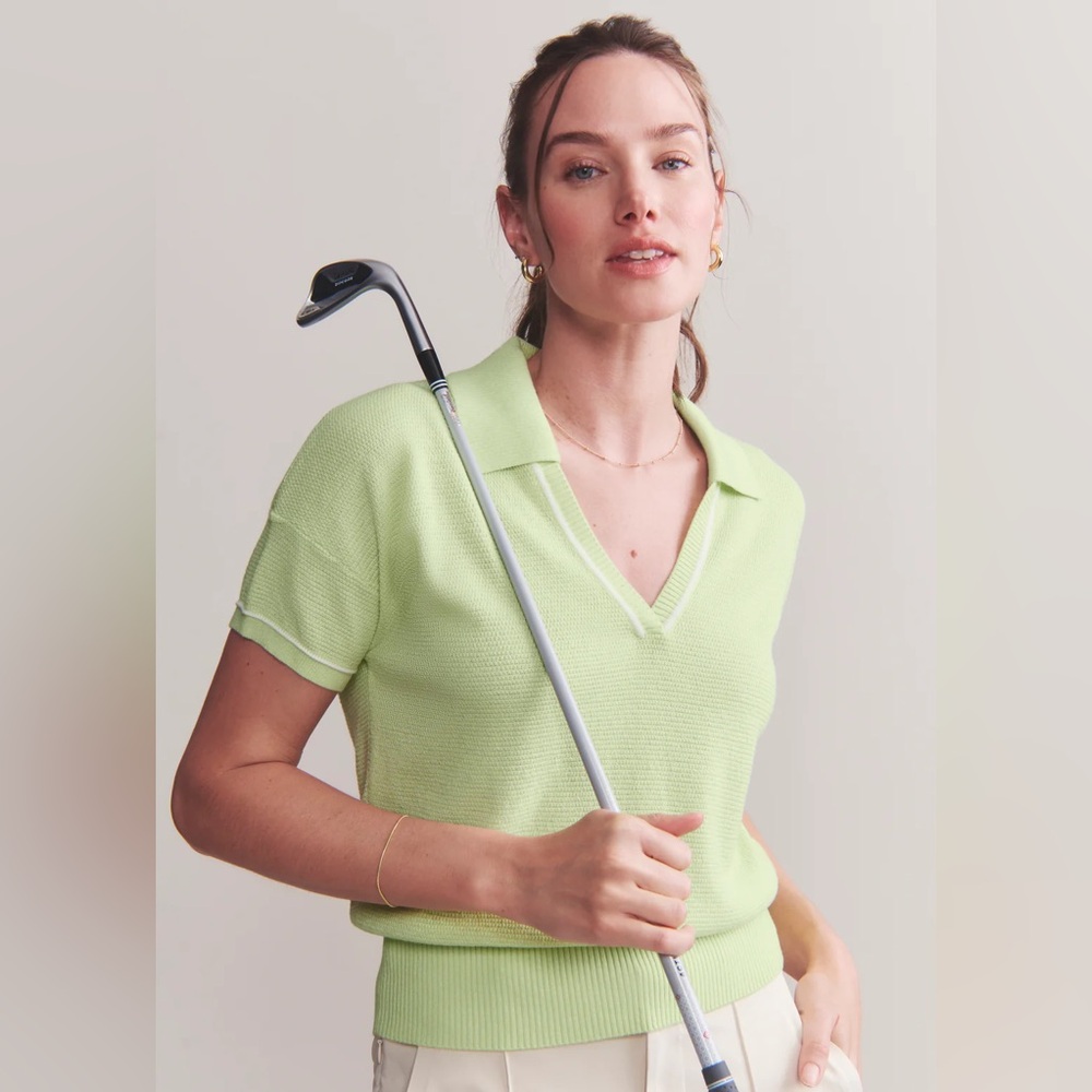 RHONE women's Birdie Polo Course-to-casual sophisticated layer size XL